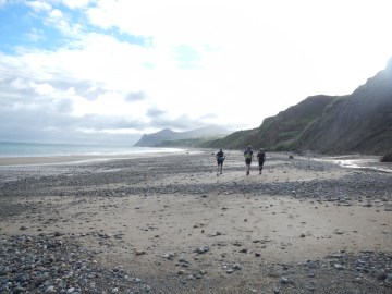 Sand and pebbles underfoot. Altitiude: 0 metres!