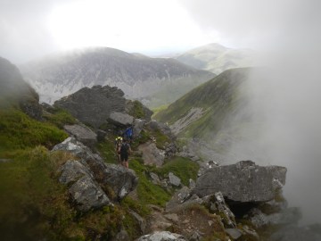 Descending into the mist