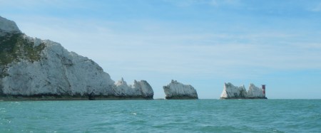 View of the Needles from the sea