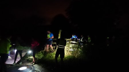 Night trail running
